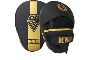 URBANSBEE Manoplas Boxeo MMA Muay Thai Cuero Curvo paos Boxeo, Manoplas de Boxeo Entrenamiento de Kickboxing de Artes Marciales de Almohadillas Boxeo