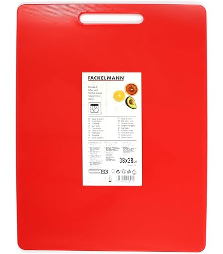 Dexas Tagliere Da Cucina Polysafe NSF Rosso, 28x36 Cm, Reversibile, Anti-macchia, Lavabile In Lavastoviglie, Made In USA - 4
