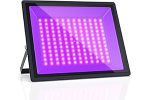 AffyBulb LED Luz Negra, Luz Negra y Foco UV para Navidad, Halloween, Fiesta Neón Incandescente, Body Paint, Luz UV para Curar Resina, IP66 Resistente al Agua (150W, 1pcs)