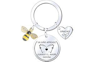 MNBVBV Regalo Maestro Llavero,Maestro Llavero Maestro Gracias Maestro por el Regalo Grabado Llavero Graduación Regalos Cumpleaños Regalo del dia del Maestro Regalo de acción de Gracias