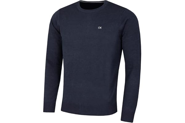 Calvin Klein Herr 2025 Rund Halsad Bomull Andningsbar Golftröja