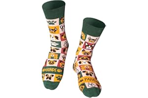 Happy Words Witzige Socken Herren und Damen - Weihnachtssocken Größe 35-40/41-46 - Lustige Socks Weihnachten mit Motiv - Baumwollsocken Bunt für Geschenke - Verschiedene Muster
