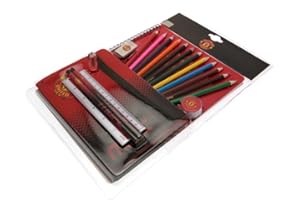 Manchester United FC Official Football Gift Ultimate School Stationery Set Red
