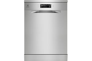Electrolux Freestanding Dishwasher 60cm, 14 Place Settings, 8 Programs, Inverter Motor, Fully Automatic with AirDry Technology, ExtraHygiene & Eco Program, SatelliteClean, Silver, ESM48311SX