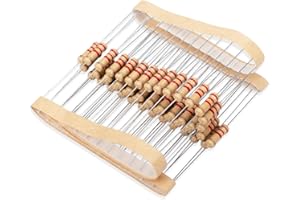 Innfeeltech 50 pièces 1W 5% tolérance 2.2k ohm résistance de film de carbone pour les projets de bricolage et les expériences