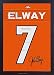 Produktbild John Elway Denver Broncos Shirt NFL Signiert auf Leinwand gedruckt 100% Baumwolle gerahmt