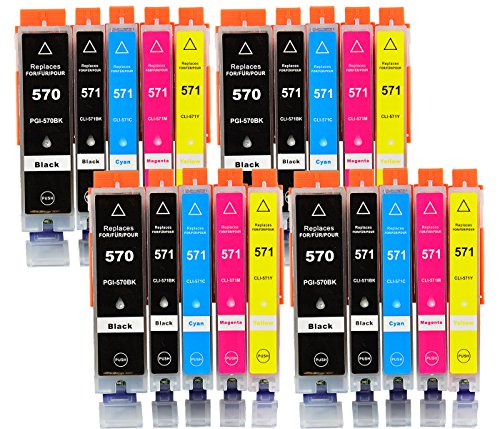 20 Druckerpatronen kompatibel für Canon PGI-570 CLI-571 XL set Multipack - 3