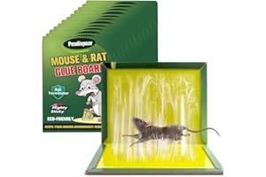 Pesdispear Trappola per Topi Grandi, Colla per Topi, Ultra Adesive Trappola Topi Meglio Del Ultrasuoni per Topi Repellente Topi Trappola per Talpe Scaccia Roditori 31cm x 21cm 12Pz