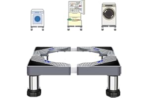 SSEHCWAN Washing Machine Stand, 4 Legs Adjustable Washer Stand Height 13-16 cm Washing Machine Base Fridge Stand 43-62 cm for Tumble Dryers Washer Cookers Fridges