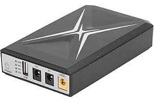 PENRUX Batterie de Secours UPS, 8800 MAh Rechargeable Mini UPS Alimentation sans Interruption avec Entrée DC/USB Sortie USB 5V DC 9V/12V 2A Power Bank pour Routeur, Modem, Caméra