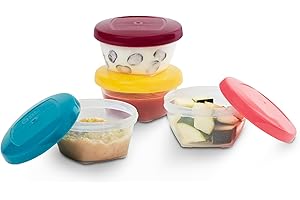 Babymoov Babybol zestaw 4 pojemników hermetycznych na żywność dla niemowląt o pojemności 120 ml