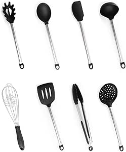 Set Placcatura CREATIVECHEF Da 7 Pezzi - Pinzette, Spatola, Cucchiai Per Salsa E Imbuto, Utensili In Acciaio Inox Per Decorazione Piatti E Torte - 6