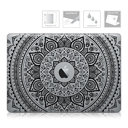 kwmobile Aufkleber Sticker für Apple MacBook Pro 15″ (ab 2016) Touchbar Skin Folie Voderseite Decal Indische Sonne Design - 2