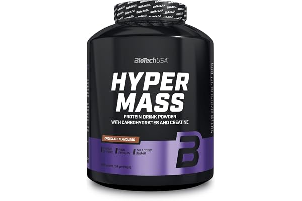BioTechUSA Hyper Mass | Prise de masse avec mélange de glucides et de protéines | Créatine micronisée | Sans gluten, 2.27 kg, Chocolat