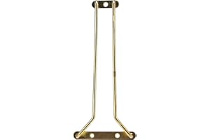 BEAUMONT Glasaufhänger aus Messing mit 3 Schrauben, 25,4 cm