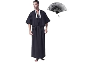KRUIHAN Kimono, japońska sukienka, Yukata kimono, tradycyjny japoński strój samurajski, kostium cosplayu, odzież w stylu japońskim, zestaw kurtek Haori do spódnicy, jeden rozmiar