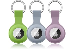 3 Pezzi Meliya AirTag Portachiavi per Apple Airtag, Silicone Custodia per Apple Airtags con Portachiavi, Cover Protettiva per AirTags Tracker per Zaini