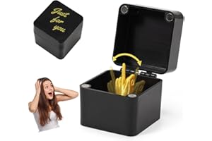 ZORUAM Middle Finger in a Box, Funny Middle Finger Gift Box, Pop Up Finger in a Box, Gag Middle Finger Prank Gifts Toys, Christmas Novelty Fun Prank Gift for Friends Desk Home Decoration