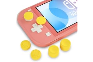 HEATFUN Yellow Switch lite Thumb Grips, Joystick Caps for Nintendo Switch Lite - Yellow Switch lite Accessories