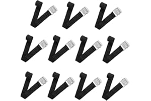 SZXMDKH 11 Pcs Ratchet Straps with Quick Release Cam Buckle Heavy Duty Tie Down Straps, Tensioning Belts for Car Bicycle Cargo Trailer Luggage Carrier, Black