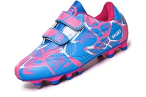 Rokiemen Zapatillas de Fútbol Niño FG/TF Profesionales Aire Libre Atletismo Calzado de Entrenamiento Antideslizante y Resistente al Desgaste