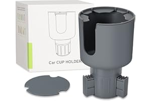 Suranew Adattatore espansore per portabicchieri da auto con base regolabile e sottobicchiere per la maggior parte dei portabicchieri, compatibile con grandi bottiglie da 32/4 once, bevande grandi