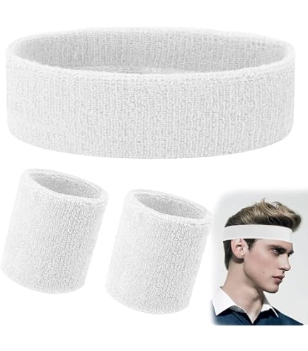 Lot De 5 Bandeaux De Sport Anti-transpiration - Silicone Antidérapant, Stretch - Yoga, Running, Tennis