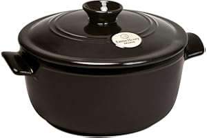 Emile Henry EH794525 Cocotte Tonda, Carbone