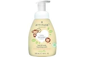 Attitude Baby Leaves 2-in-1 Wash Foam for Body and Hair - Pear Nectar (1 x 295 ml)