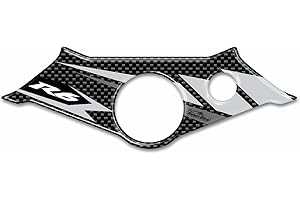 Resin Bike Adhesivos de Moto Compatibles con Yamaha R6 2003-2004. Protección Dirección del Manubrio de Choques y Arañazos de Moto. Adhesivo 3D Resinado - Made en Italy