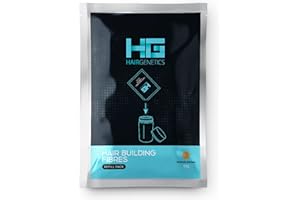 Hair Genetics- Paquetes de recarga de fibras capilares (50g, Marrón Medio)