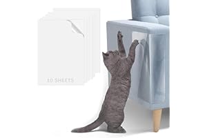 SFSSHUI 10 Stück Scratch Protection Cat Tape,Self-Adhesive Cat Scratch Protection Film,Kratzschutz Sofa Katze,Cat Anti-Scratch Tape, Scratch Protection Sofa Cat Pad, Cat Training Tape-30 * 44cm