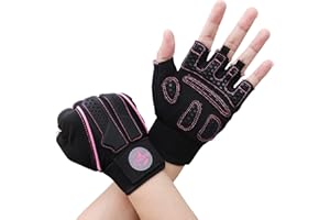 BARST Fingerless Work Gloves for Men Women, Dexterity Half Finger Cycling Glove Breathable TPR Mechanic Gloves for Gym, Training, Weight Lifting
