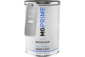 MG PRIME Motorcykellack burk för Honda Motorcycles NH111 Cortina White 1,0L