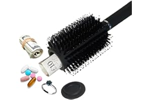 MAGSYNIX Hair Brush with Hidden Compartment Diversion Safe - Discreet Storage Secret Stash Device for Home, Festivals, Concerts, Music Events, Raves, Parties. Conceal Valuables, Cash, Jewelry, and More