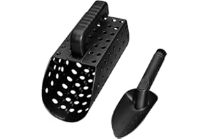 Sand Scoop and Shovel Set, Weytoll Metal Finder Accessory Set2 PCS Sand Scoop Shovel Tool Set Metal Detection Treasure Hunts Tool Accessory Sand Scoop and Shovel Accessories for Metal Detecting