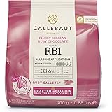 GELOPAST LA QUALITA' AL SERVIZIO DEL GELATO. Callebaut RB1 Ruby (33,6%) - Cioccolato al latte Rosa - confezione da 400gr