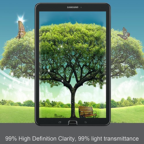 Samsung Galaxy Tab E / Tab E Nook 9.6 Zoll (SM-T560) Schutzfolie, iVoler® Premium Panzerglasfolie Hartglas Schutzfolie Gehärtetem Glas Displayschutzfolie Displayschutz Tempered Glass Screen Protector für Samsung Galaxy Tab E / Tab E Nook 9.6“ (SM-T560) – 0,3mm Dünn, 9H Härtegrad, 2.5D Abgerundete Kanten – [Kratzfest][Hohe Transparenz] [Fingerabdruck-frei][Blasenfrei]-Lebenslange Garantie - 8