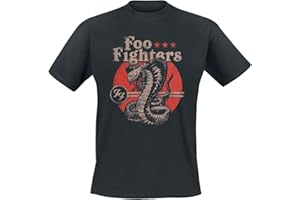 Foo Fighters Snake Band-Merch T-Shirt pour Homme Noir
