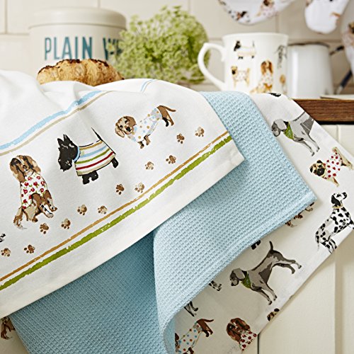 Cooksmart Best in Show Geschirrtücher mit Hunde – Motiv, 3er Set, Mehrfarbig - 2