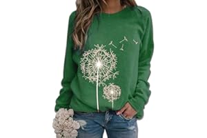 heekpek Sweat-Shirts Femme Jumpers T Shirt Top Manches Longues Blouse Pullover Col Rond Chemisier Tops Femme Chic T Shirts Manche Longue Pull Imprimé
