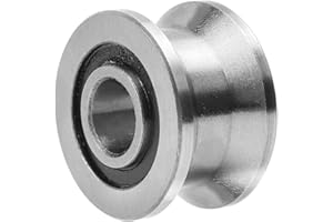 Othmro T22 Łożysko kulkowe z rowkiem V 8 x 22,5 x 13,5 mm prowadnica łożyska wału poniżej 12 mm