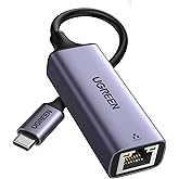 UGREEN USB C auf Ethernet Adapter 1000Mbps, Thunderbolt USB C auf RJ45 USB C LAN Adapter USB C Netzwerkadapter Kompatibel mit