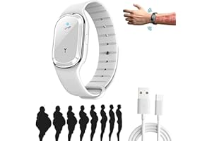 PNEDEODM GFOUK Ultrasonic Wristband, Ultraschall Armband Zum Abnehmen, Matteo Ultrasonic Body Shape Bracelet, Ultraschallarmband, Ultraschall Korperform Armband Damen Herren (Weiß)