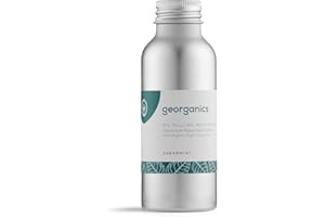 Georganics Whitening Oil Pulling Mouthwash - Spearmint - Plaque-Reducing Coconut Oil Blend - 100% Natural Ingredients - SLS, Glycerine & Fluoride Free - Cosmos Organic, Vegan & Cruelty-Free - 100ml