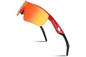 FEISEDY Occhiali da Sole Sportivi Polarizzati per Bambini e Bambine da 5 a 12 Anni, Montatura TR90, Protezione UV400, per Ciclismo Tennis Rugby Basket Corsa Sport All'aperto B2454