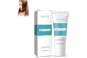 AUYUIIY COTTNY New Protein Correcting Hair Straightening Cream, 3-Second Silk & Gloss Hair Straightening Cream, Nourishing Fast Smoothing Collagen Hair Straightener Treatment Cream for Curly Hair (1Pc)