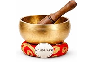 Set di ciotole tibetane – facile da suonare per principianti – autentica meditazione artigianale con suono olistico 7 Chakra guarigione regalo di Himalayan Bazaar (3 Pollici)
