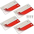 Jiayi Door Magnets, 4 Pack Ultra Thin Magnetic Catch for Cabinet Door Self Adhesive, Cupboard Magnets Door Closure for Wardrobe Double Magnets Latch for Furniture Closet Drawer Door Closing