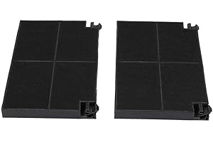 LUTH Premium Profi Parts Zestaw 2 filtrów z węglem aktywnym 225x155mm do okapu kuchennego, kompatybilny z AEG Electrolux Juno 9029800621 50232980008 EFF55 Küppersbusch Zub551